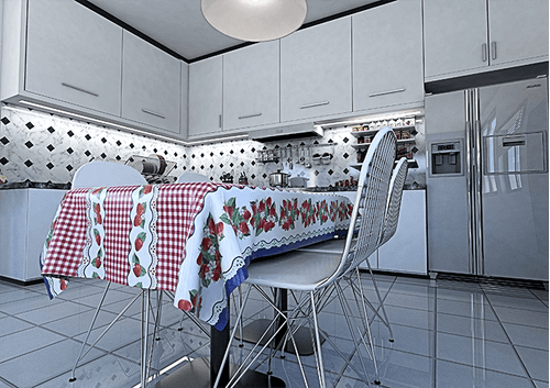 TOALHA DE MESA TERMICA XADREZ VERMELHO C. MORANGO 1,40m x 2,5m