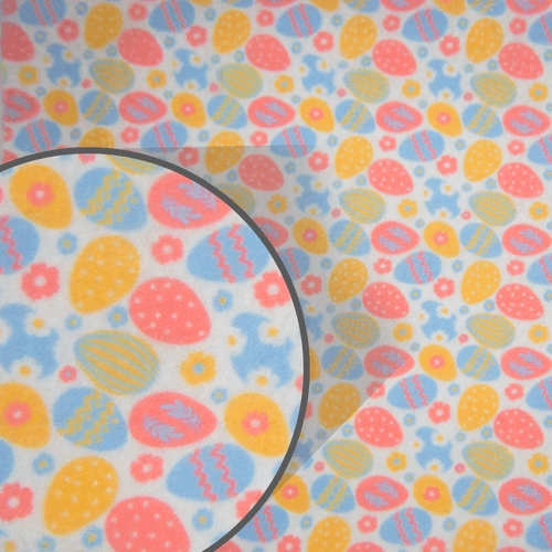 Feltro Estampado Santa Fé Coleção Páscoa 2024 Ovinhos 50 x 70 cm - Ref. S4186-V01