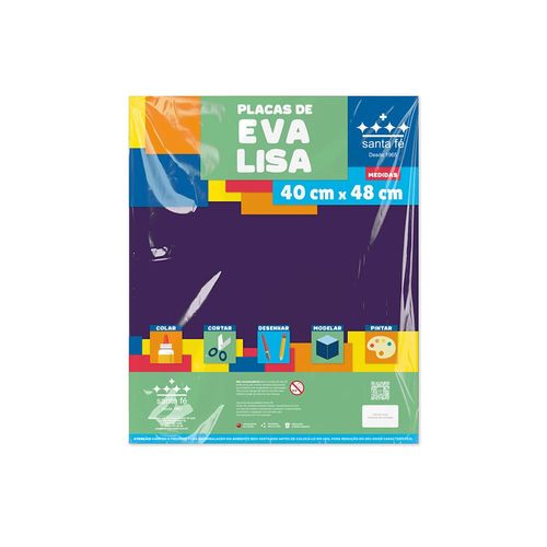 Eva liso Santa Fé Roxo 40x48 cm - 1 folha