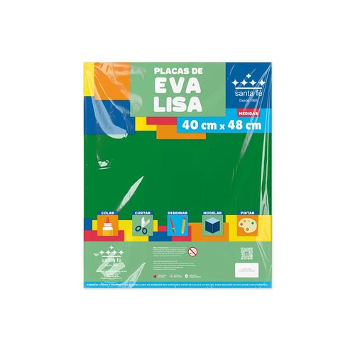 Eva liso Santa Fé Verde Escuro 40x48 cm - 1 folha