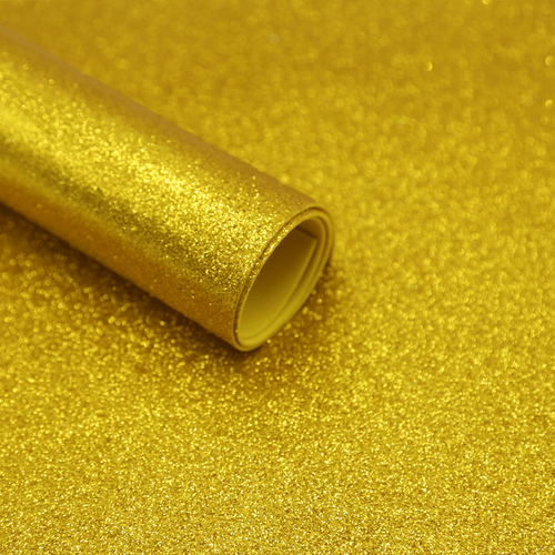 Eva glitter Santa Fé Ouro 40x48 cm - 1 folha