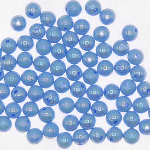 Bola Leitosa Kawaii Irisada Azul Claro 6mm