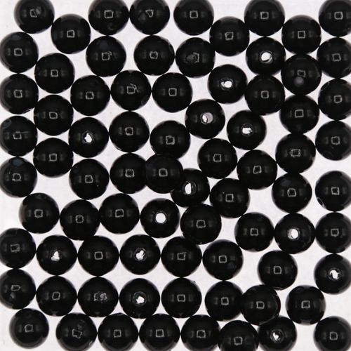 Bola Leitosa Kawaii Irisada Preta 6mm