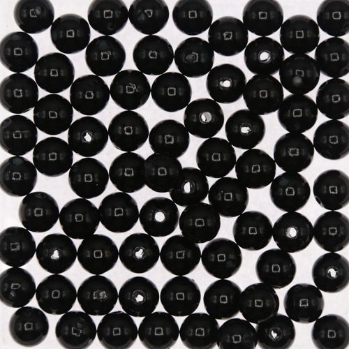 Bola Leitosa Kawaii Irisada Preta 6mm