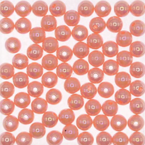 Bola Leitosa Kawaii Irisada Salmão 6mm