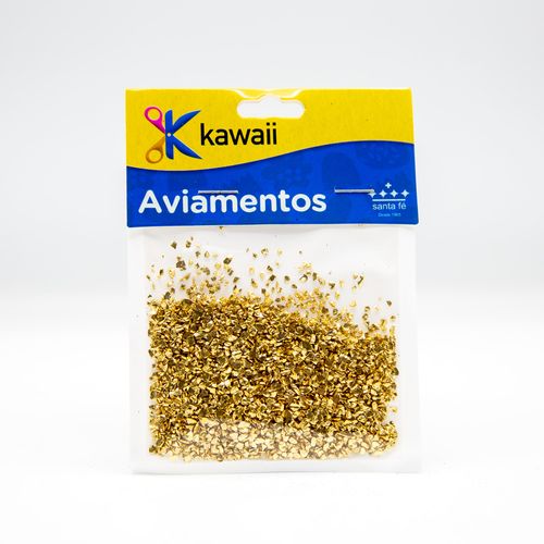 Glitter de Vidro Kawaii Dourada - 20g