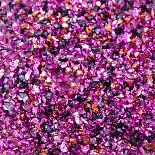 Glitter de Vidro Kawaii Rosa Vermelha com Preto 20g