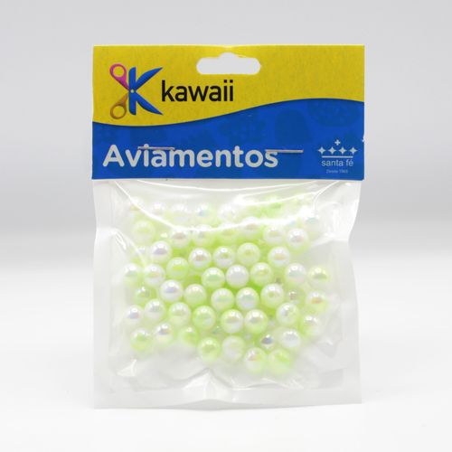 Bola Grandiente Kawaii Verde Claro 6mm