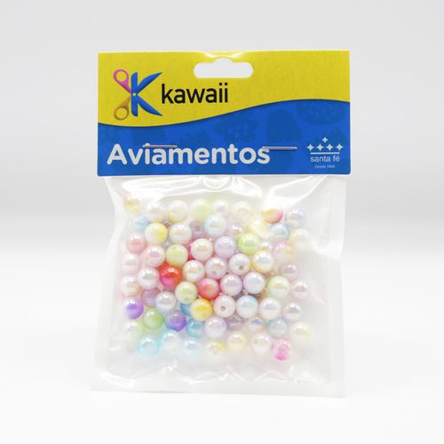 Bola Grandiente Kawaii Colorida 6mm