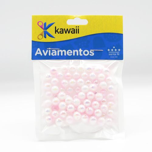 Bola Grandiente Kawaii Rosa Claro 6mm