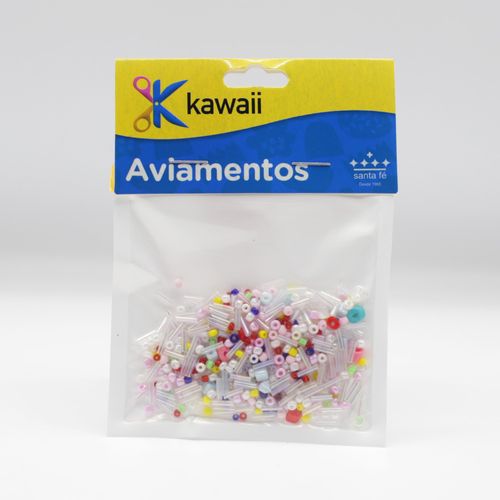 Miçanga Kawaii Canudinho Mix 7mm - 20g