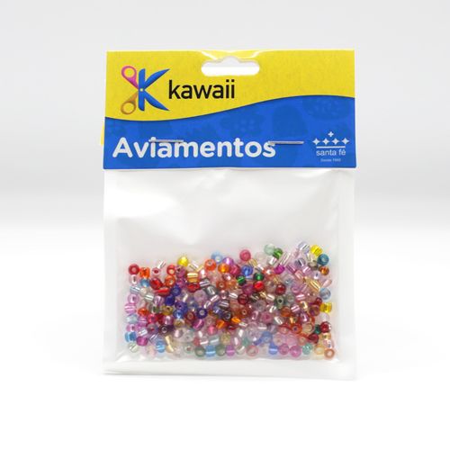 Miçanga Kawaii Colorida 4mm - 20g