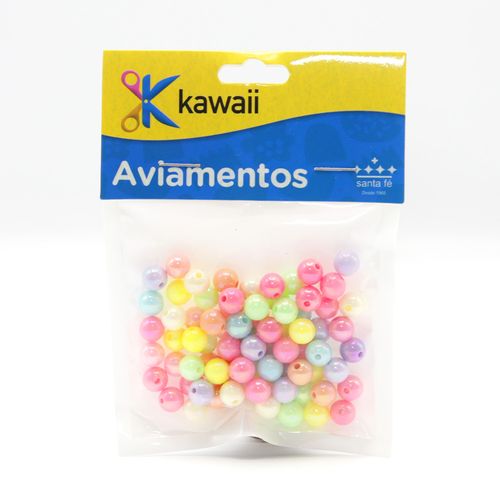 Bola Leitosa Kawaii Irisada Colorida Sortida 6mm