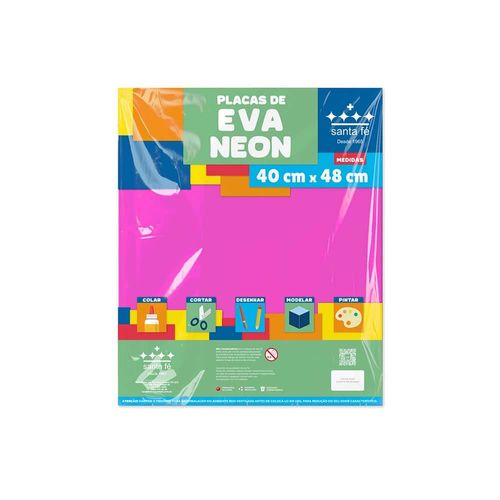 EVA Neon Santa Fé Rosa 40x60 cm - 1 folha