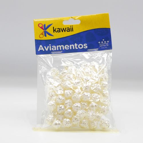 Conta Santa Fé Espaçadora Flor Rosa Pequena 6mm - 50g