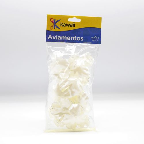 Conta Santa Fé Flor Branca com 3 Pétalas - 50g