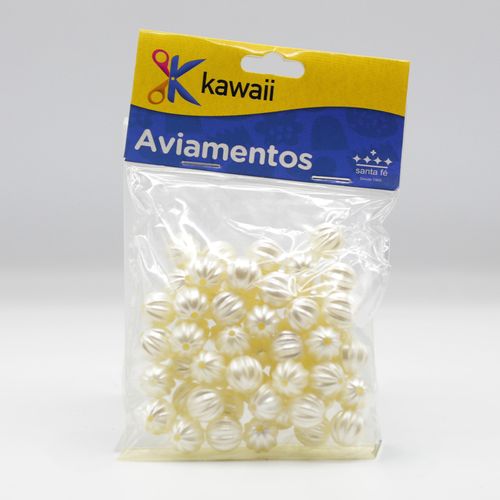 Conta Kawaii Abóbora Pérola 6mm - 50g