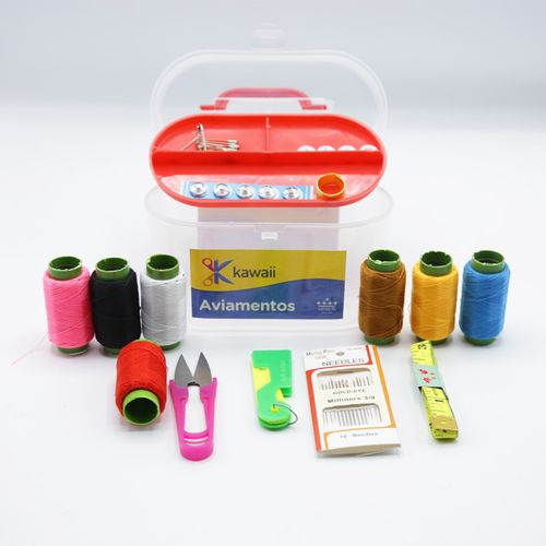 Kit Maleta de Costura Kawaii Completa para Viagem
