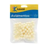 Embalegem Perola emborrachada branca 6MM 20 GRS