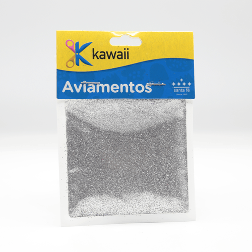 Glitter Prata Kawaii - 20g