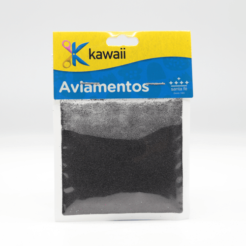Glitter Preto Kawaii - 20g
