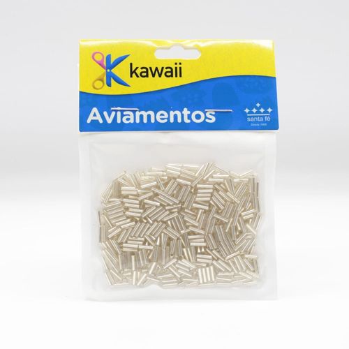 Miçanga Canutinho Kawaii Prata 7mm - 20g
