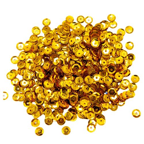 Lantejoula Acrílica Kawaii Ouro - 20g