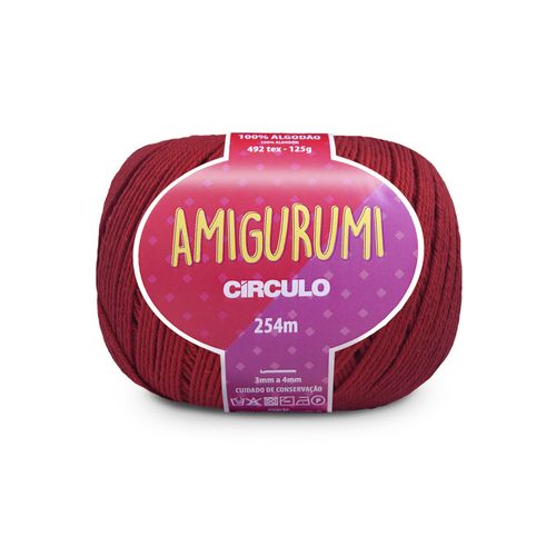 Fio Amigurumi Circulo Vermelho Circulo 3402  - 254m