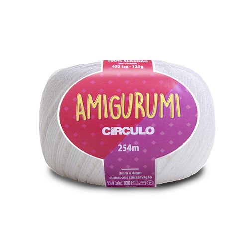 Fio Amigurumi Circulo Branco 8001  - 254m