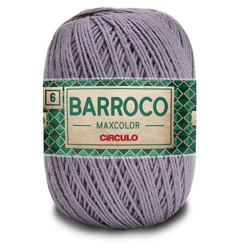 Barbante Barroco Maxcolor 6 Círculo Cinza Chumbo 8336 - 452m