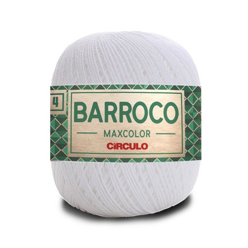 Barbante Barroco Maxcolor 4 Circulo Branco 8001  - 226m