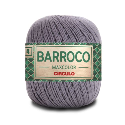 Barbante Barroco Maxcolor 4 Circulo Cinza Chumbo 8336  - 226m
