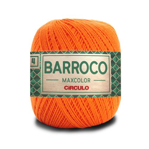 Barbante Barroco Maxcolor 4 Circulo Laranja 4456  - 226m