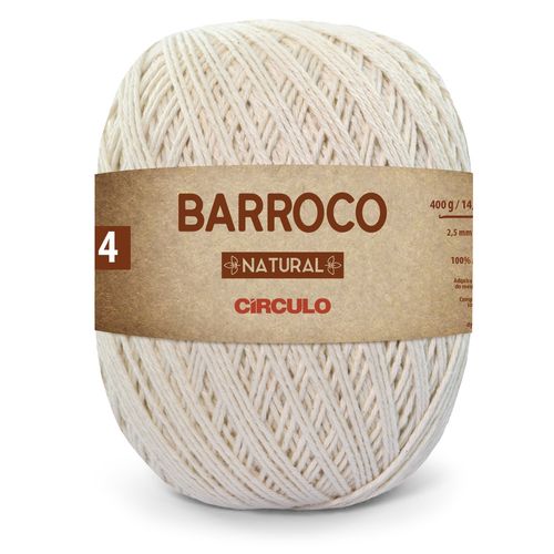 Barbante Barroco Maxcolor 4 Circulo Natural 20  - 1186m