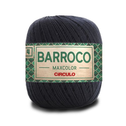 Barbante Barroco Maxcolor 4 Circulo Preto 8990  - 226m