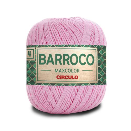 Barbante Barroco Maxcolor 4 Circulo Rosa Candy 3526  - 226m