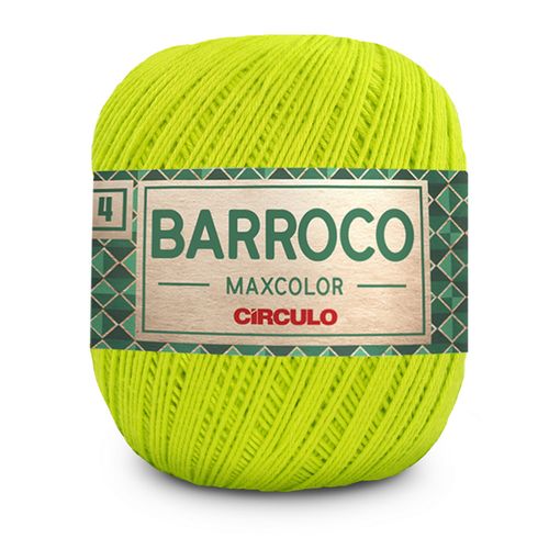 Barbante Barroco Maxcolor 4 Circulo Verde Limão 5583  - 226m