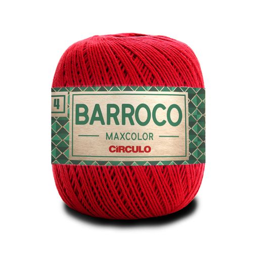 Barbante Barroco Maxcolor 4 Circulo Vermelho Circulo 3402  - 226m