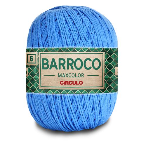 Barbante Barroco Maxcolor 6 Círculo Acqua 2500 - 452m