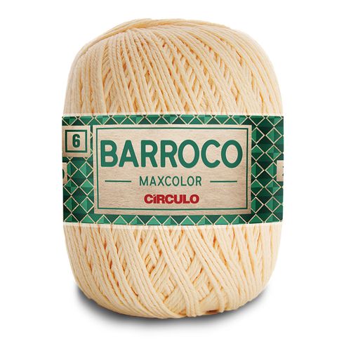 Barbante Barroco Maxcolor 6 Círculo Amarelo Candy 1114 - 452m