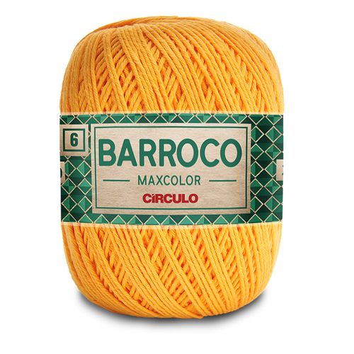 Barbante Barroco Maxcolor 6 Círculo Amarelo Ouro 1449 - 452m