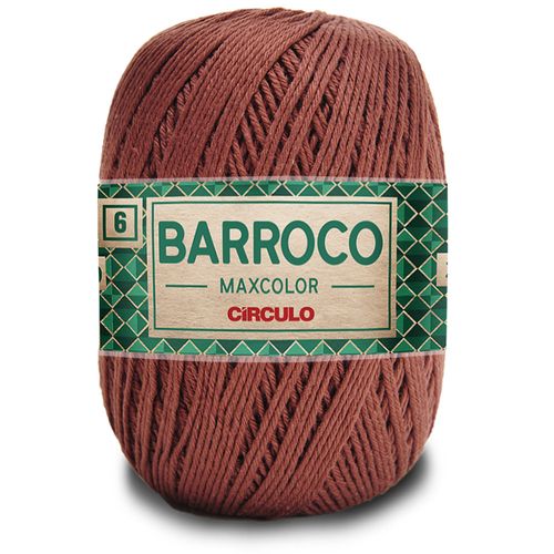 Barbante Barroco Maxcolor 6 Círculo Café 7738 - 452m