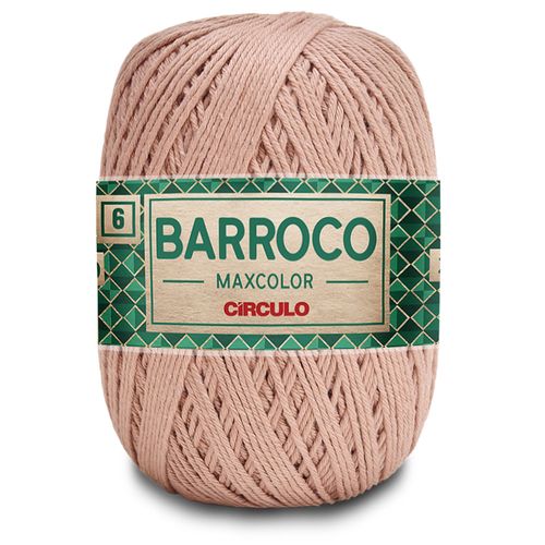 Barbante Barroco Maxcolor 6 Círculo Caqui Bege 7727 - 452m