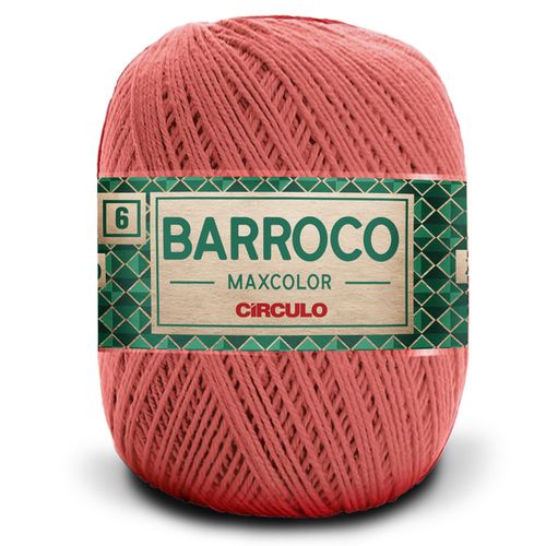 Barbante Barroco Maxcolor 6 Círculo Coral Vivo 4004 - 452m