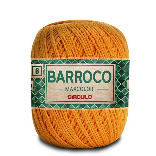 Barbante Barroco Maxcolor 6 Círculo Dark Cheddar 4131 - 452m
