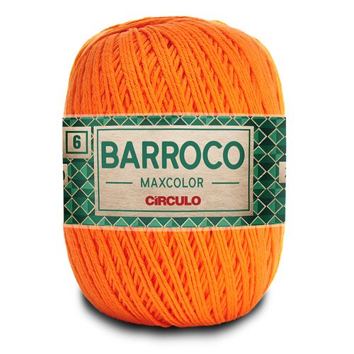 Barbante Barroco Maxcolor 6 Círculo Laranja 4456 - 452m