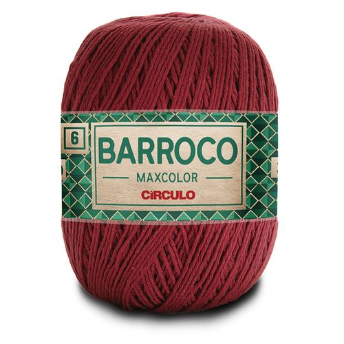 Barbante Barroco Maxcolor 6 Círculo Marsala 7136 - 452m