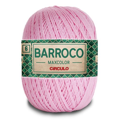 Barbante Barroco Maxcolor 6 Círculo Rosa Candy 3526 - 452m