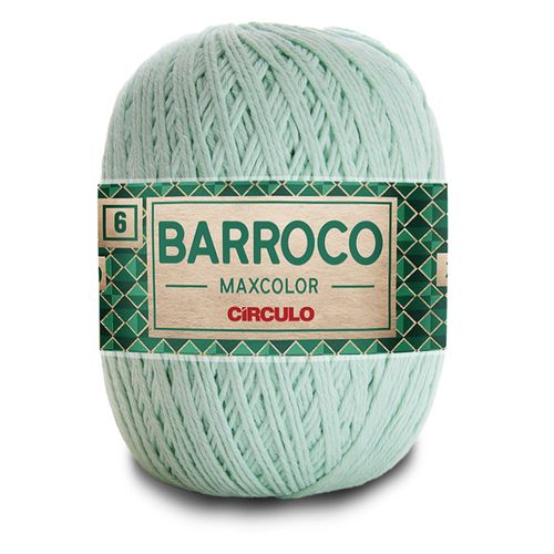 Barbante Barroco Maxcolor 6 Círculo Verde Candy 2204 - 452m