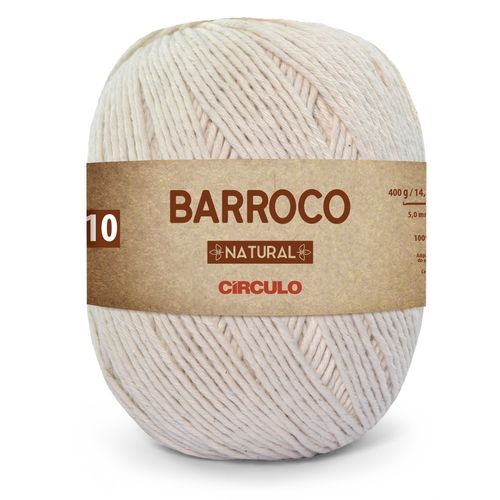 Barbante Barroco Maxcolor 10 Circulo Natural 20 - 474m